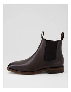 Rodeo Brown Leather Chelsea Boots