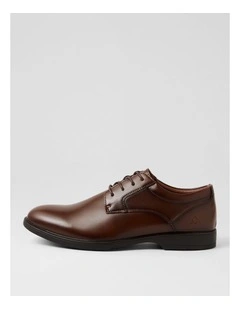 Forum Cognac Leather Lace Up Flats