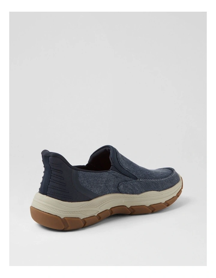 Kanza Dark Navy Canvas Flat Shoes image 3