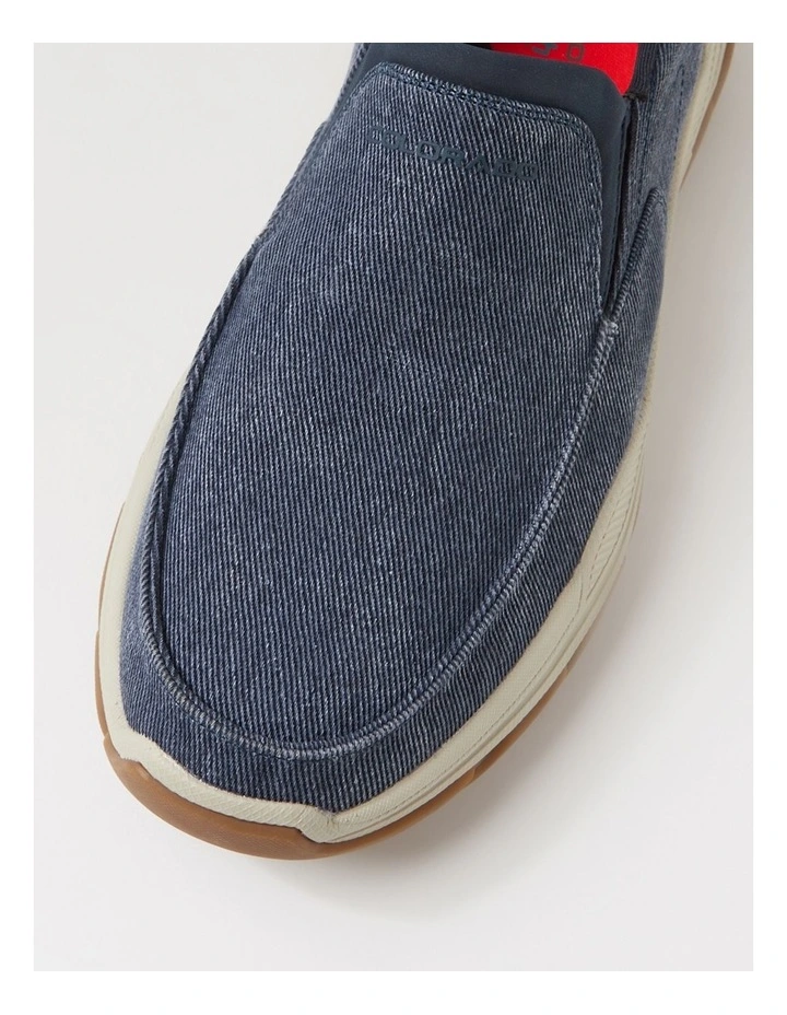 Kanza Dark Navy Canvas Flat Shoes image 4