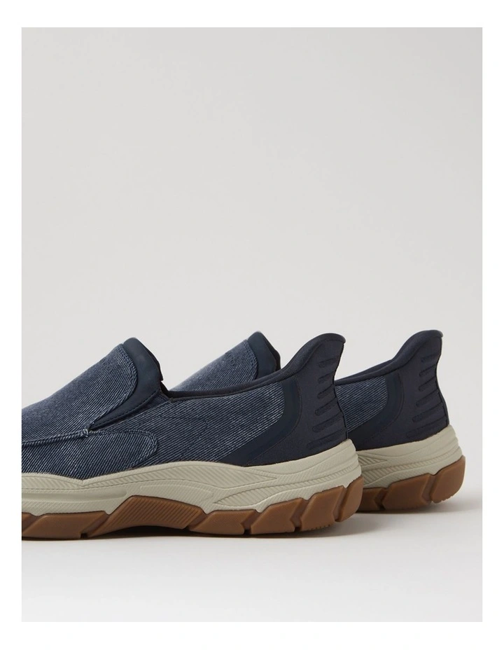 Kanza Dark Navy Canvas Flat Shoes image 5