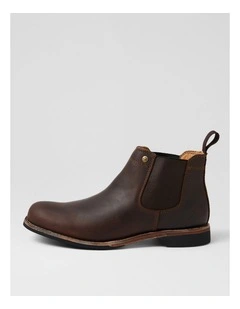 Ritter Brown Leather Chelsea Boots