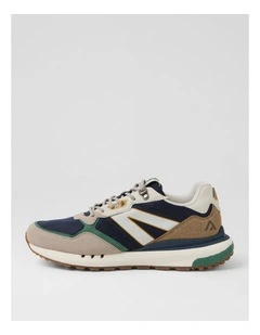 Check Navy Multi Sneakers