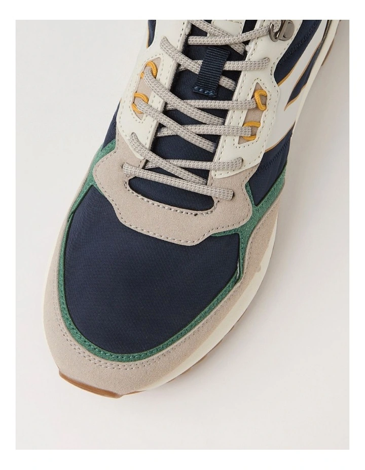 Check Navy Multi Sneakers image 4