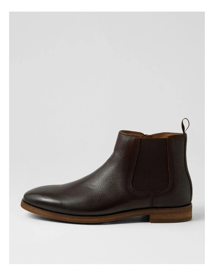 Lavas Dark Brown Tumble Leather Chelsea Boots image 1