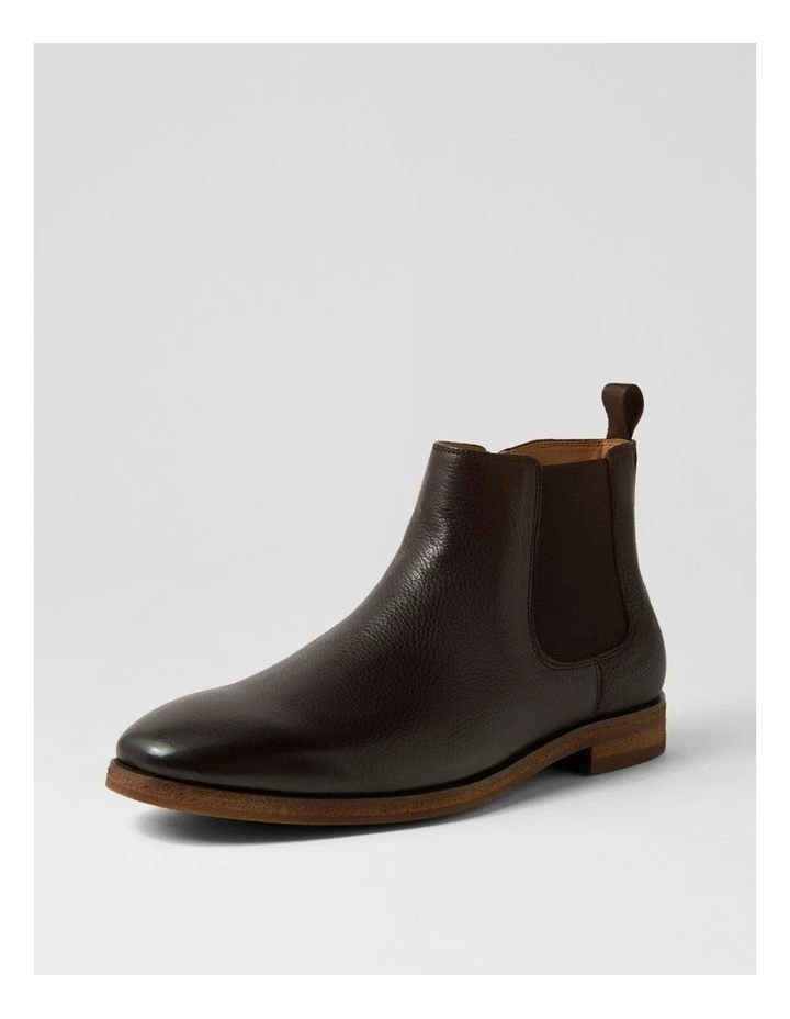 Lavas Dark Brown Tumble Leather Chelsea Boots image 2