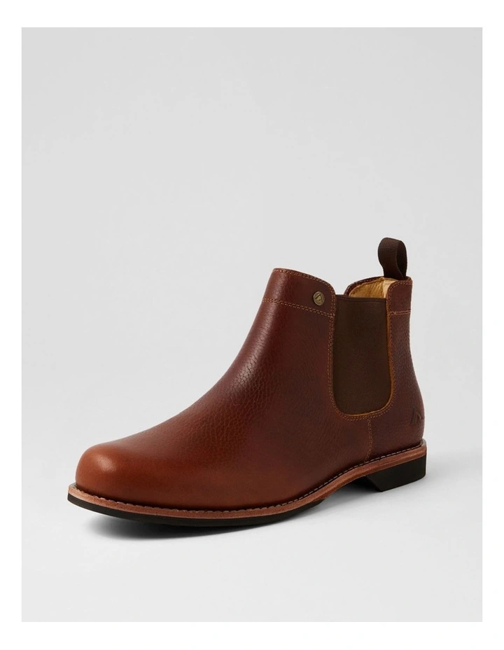 Ritter Dark Tan Tumble Leather Chelsea Boots image 2