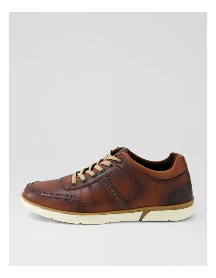 Kews Chestnut Tumble Leather Sneakers image 1