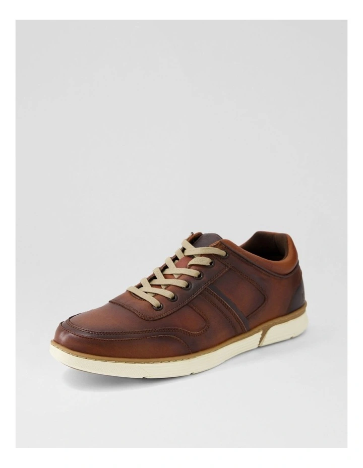 Kews Chestnut Tumble Leather Sneakers image 2