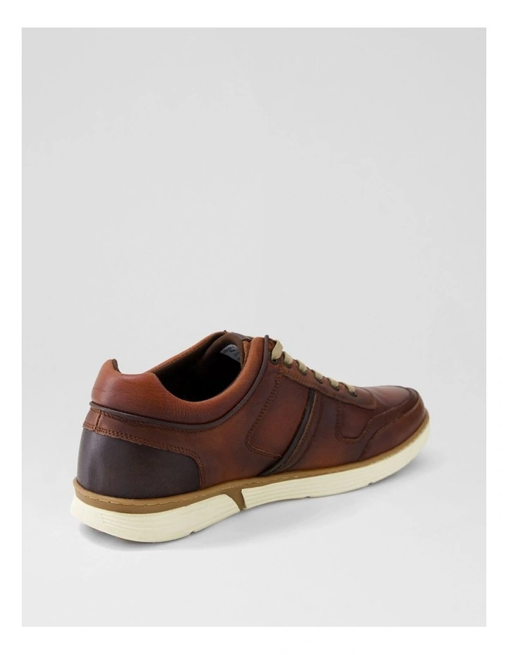 Kews Chestnut Tumble Leather Sneakers image 3
