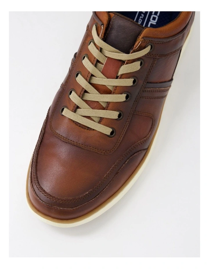 Kews Chestnut Tumble Leather Sneakers image 4