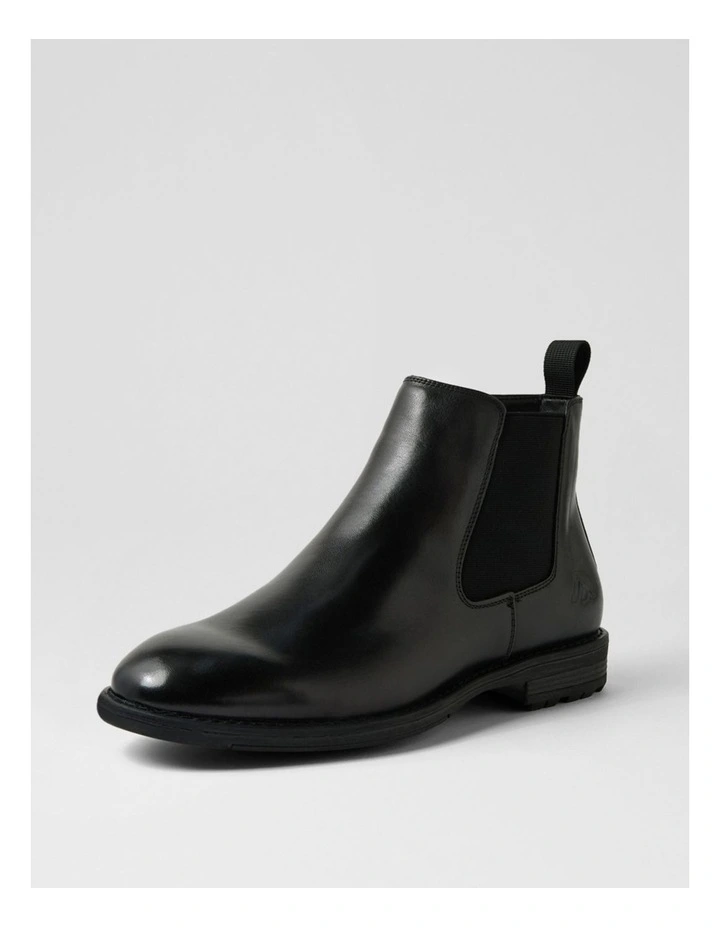 Braga Black Leather Chelsea Boots image 2