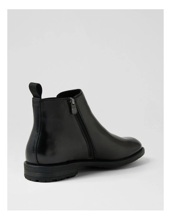 Braga Black Leather Chelsea Boots image 3