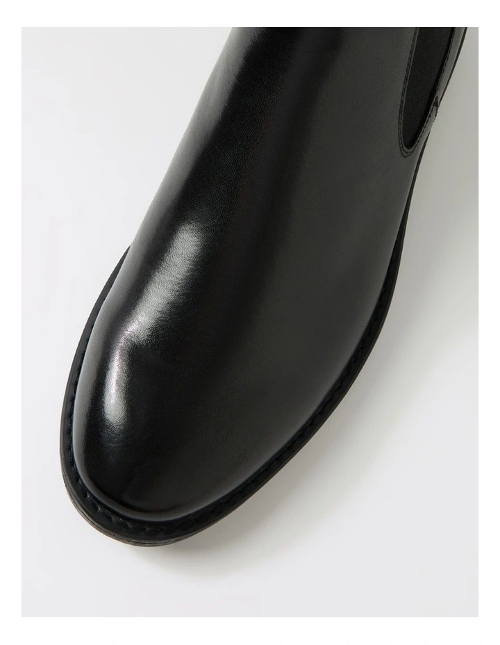 Braga Black Leather Chelsea Boots image 4