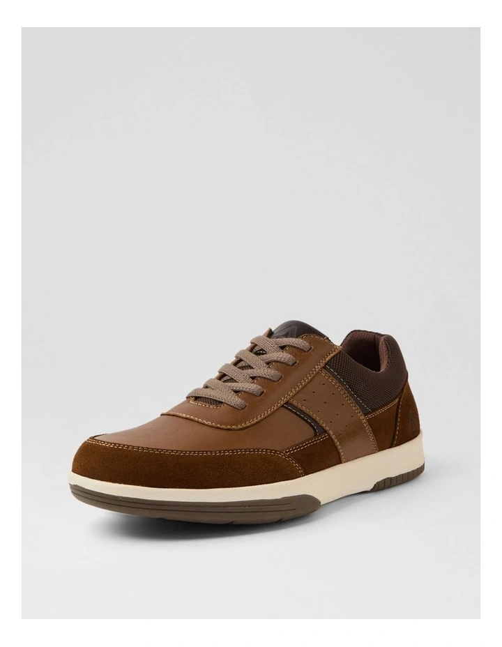 Vitale Dark Tan Pull Up Leather Sneakers image 2