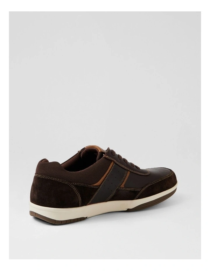 Vitale Dark Brown Leather Sneakers image 3