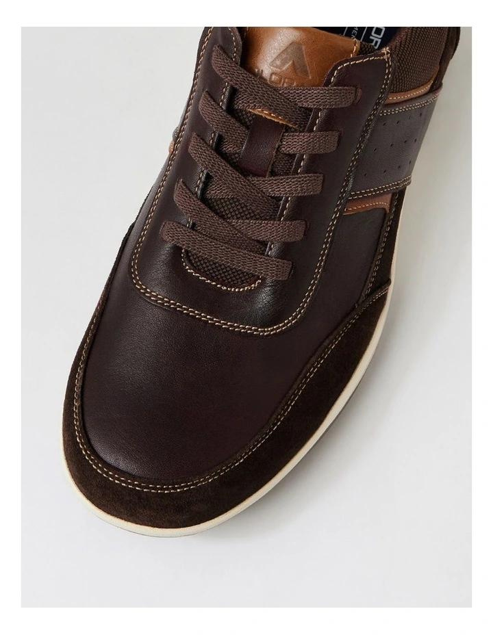 Vitale Dark Brown Leather Sneakers image 4
