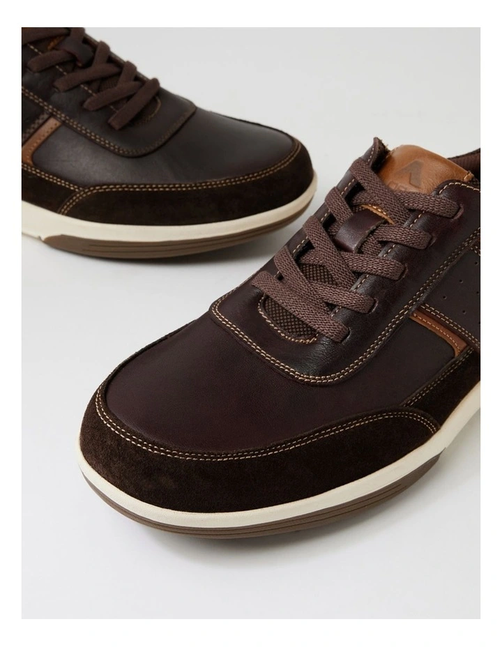 Vitale Dark Brown Leather Sneakers image 5