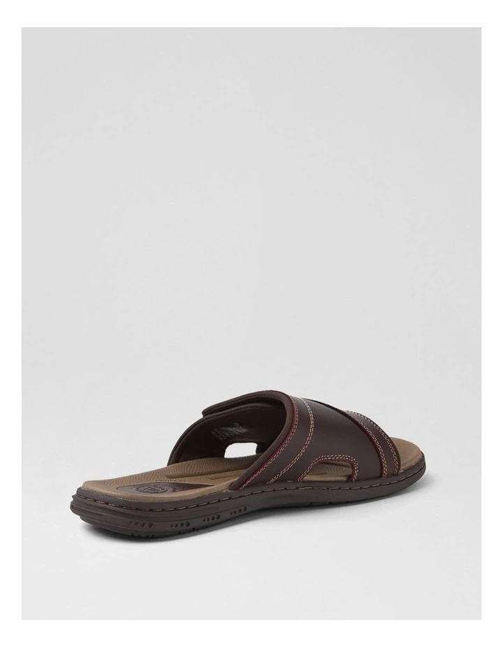 Duke Oxblood Leather Slides image 3