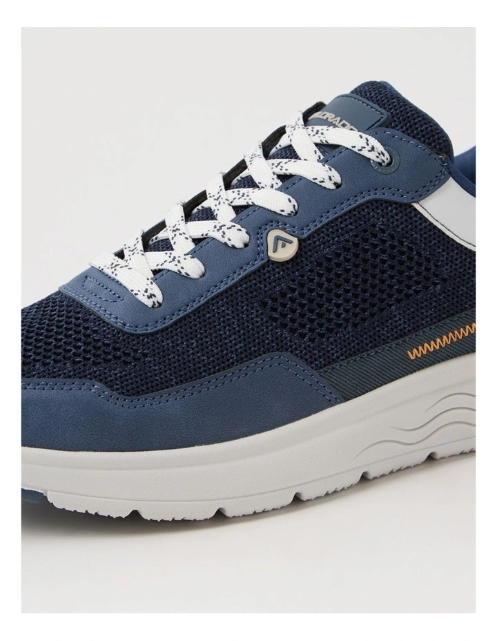 Wammo Navy Knit Sneakers image 5