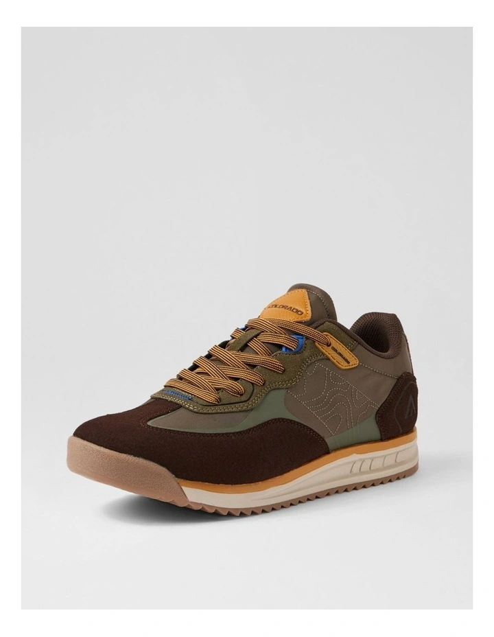 Gravel Khaki Lace Up Flats image 2