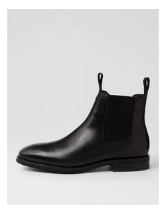 Rodeo Black Leather Chelsea Boots
