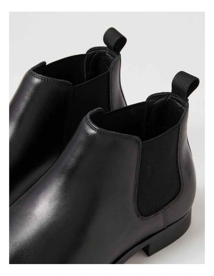 Driscoe Black Leather Chelsea Boots image 5