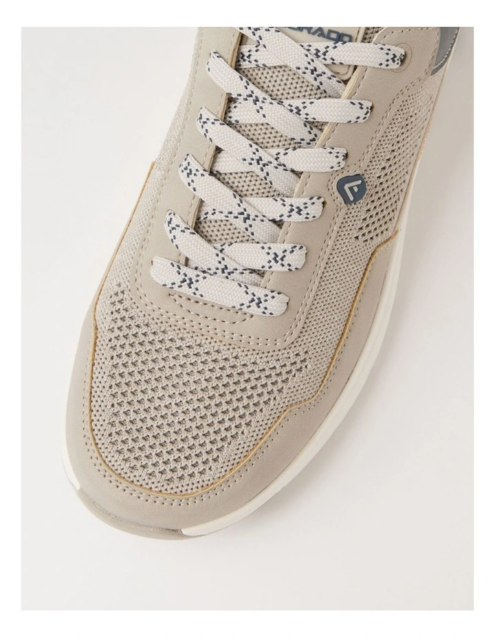 Wammo Taupe Knit Sneakers image 4