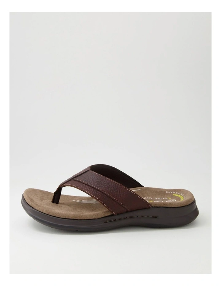 Incara Chocolate Tumble Leather Thongs image 1