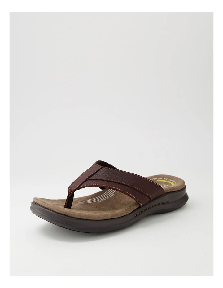 Incara Chocolate Tumble Leather Thongs image 2