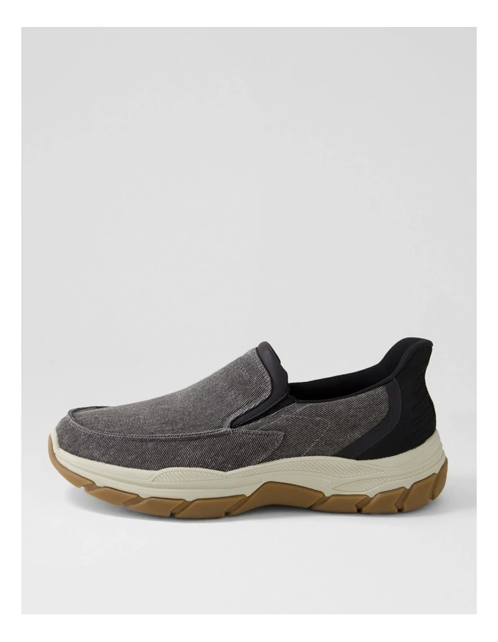 Kanza Grey Canvas Flat Shoes image 1
