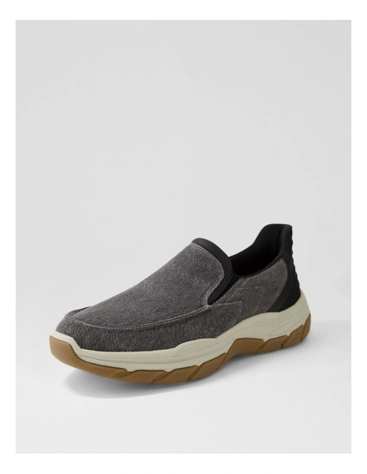 Kanza Grey Canvas Flat Shoes image 2