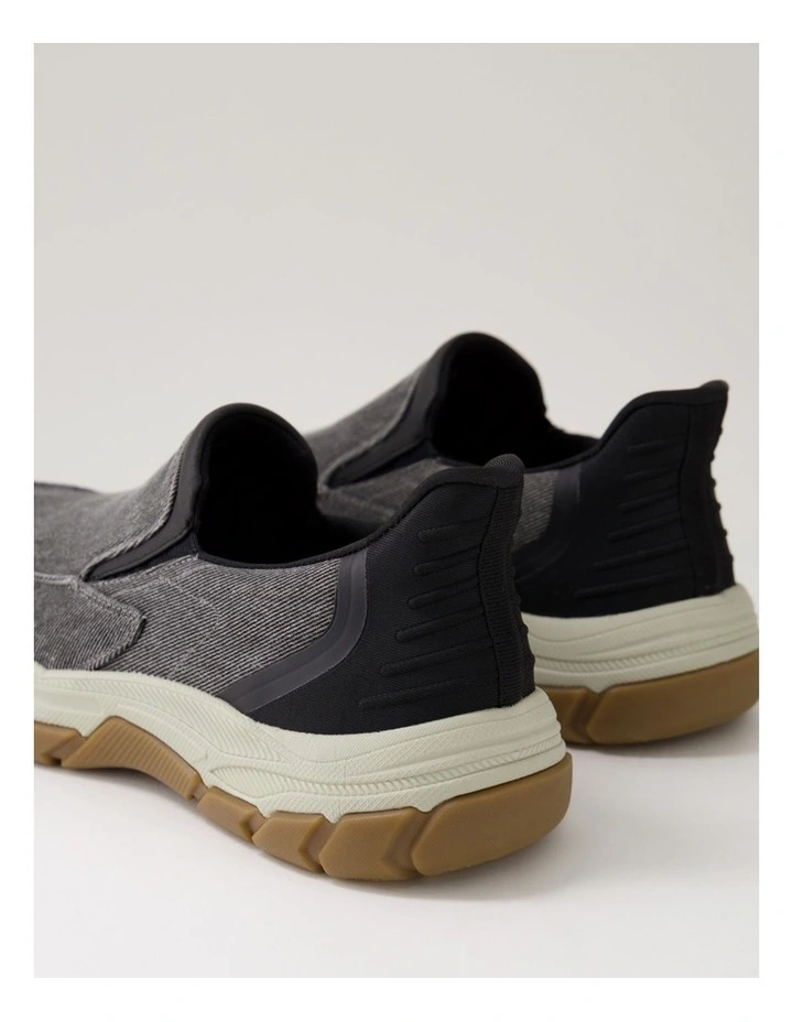 Kanza Grey Canvas Flat Shoes image 5
