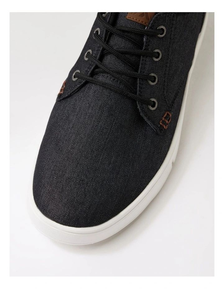 Albatross Mw Black Denim Canvas Sneakers image 4