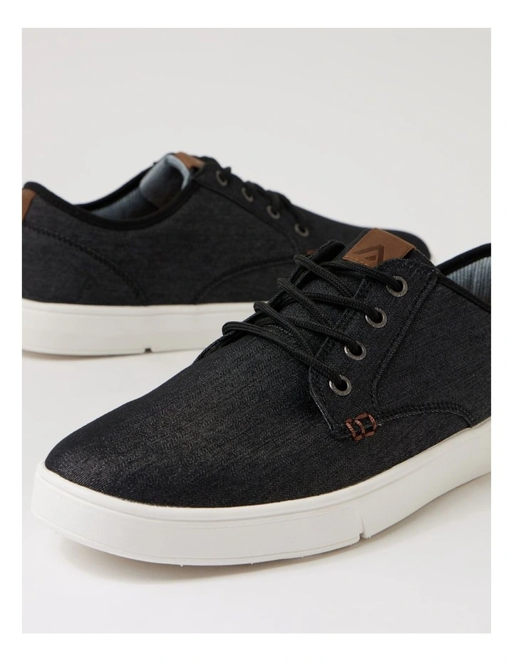 Albatross Mw Black Denim Canvas Sneakers image 5