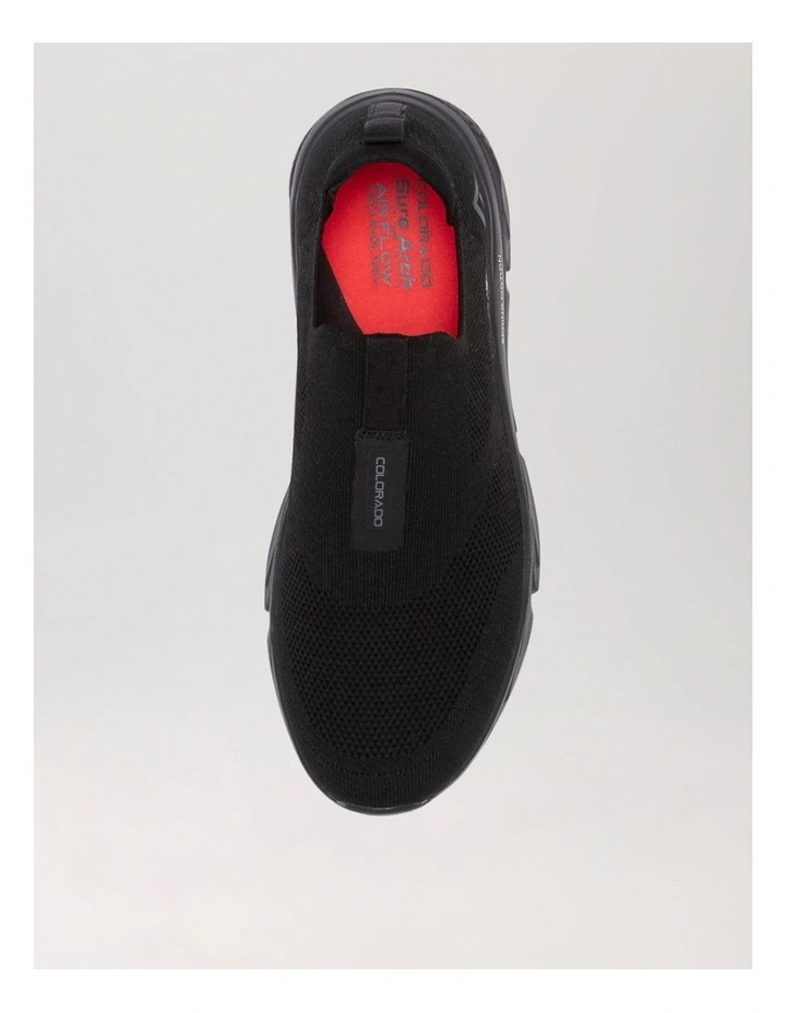 Vessa Black Mesh Sneakers image 5