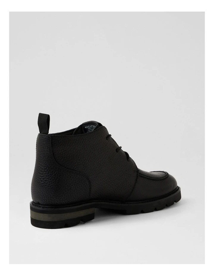 Gretch Black Leather Lace Up Boots image 3