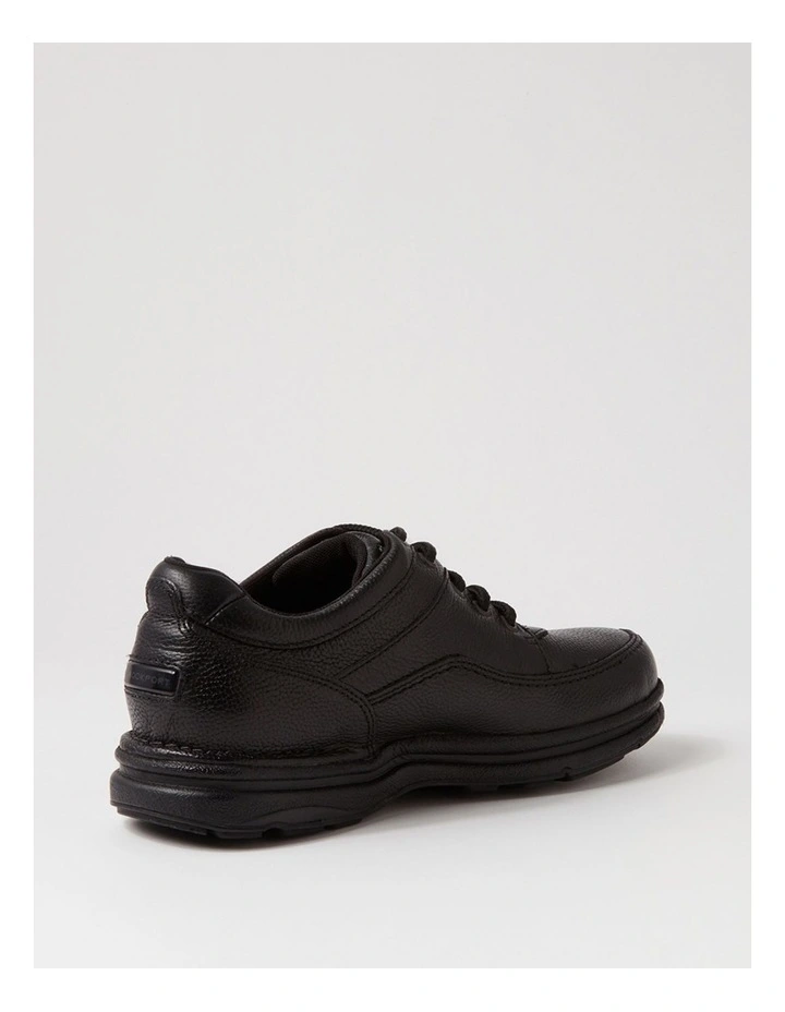 World Tour Classic Black Tumble Leather Lace Ups image 3