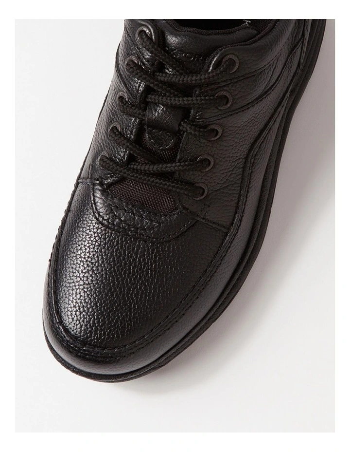 World Tour Classic Black Tumble Leather Lace Ups image 4