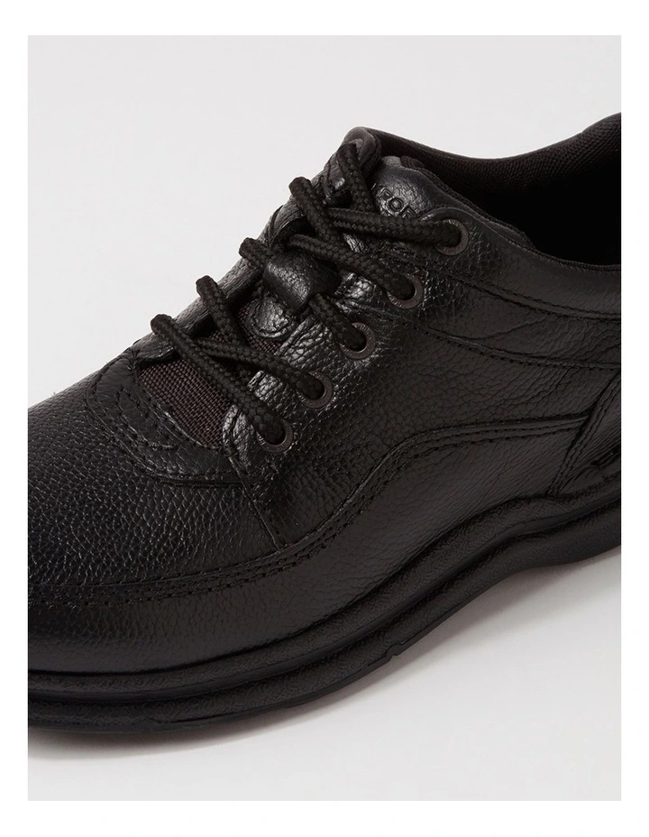 World Tour Classic Black Tumble Leather Lace Ups image 5