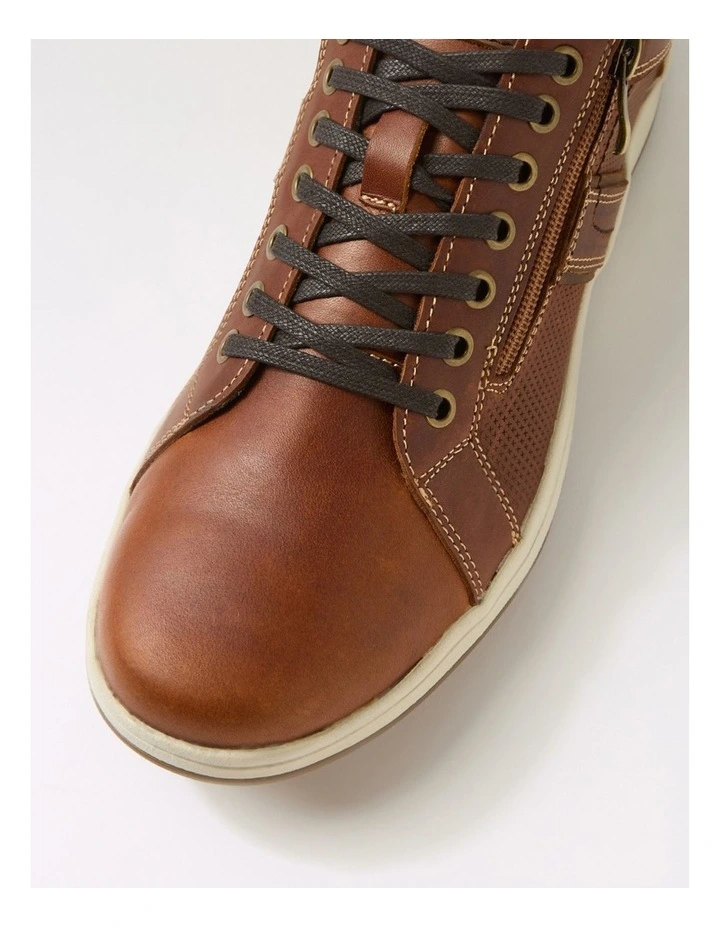 Jeraldo Cognac Leather Lace Up Shoes image 4
