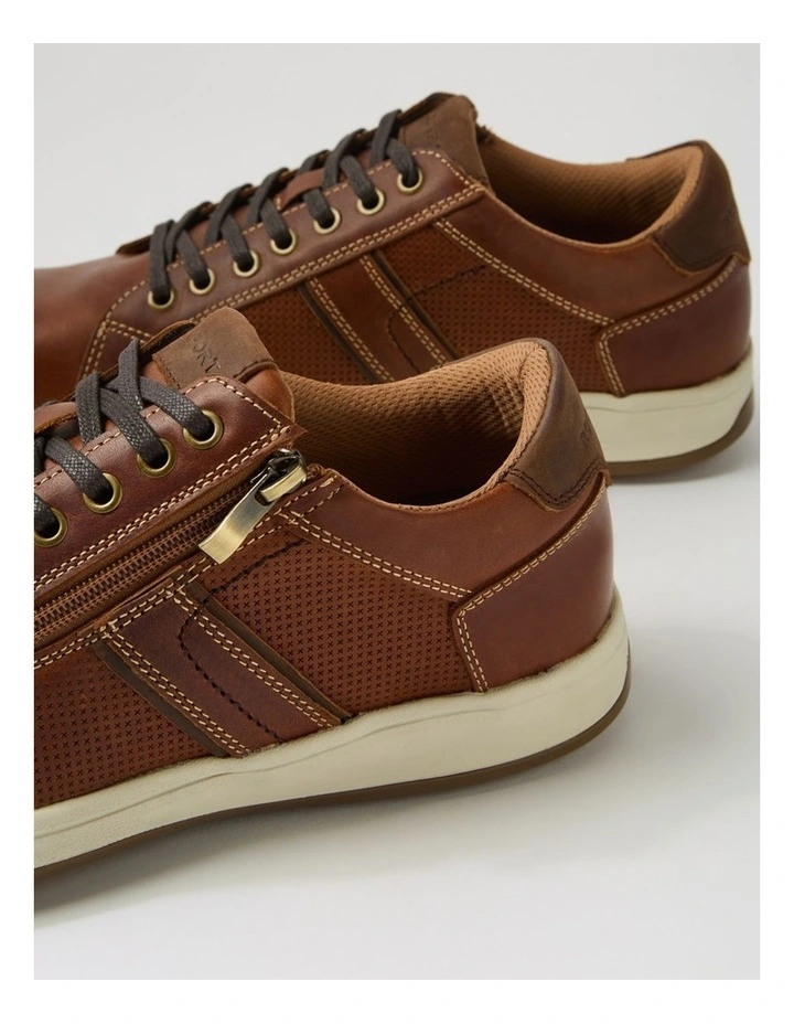 Jeraldo Cognac Leather Lace Up Shoes image 5