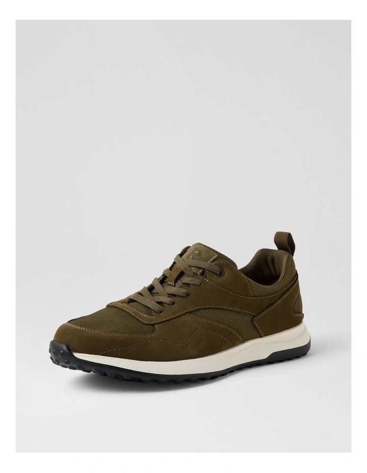 Harmont Olive Leather Sneakers image 2