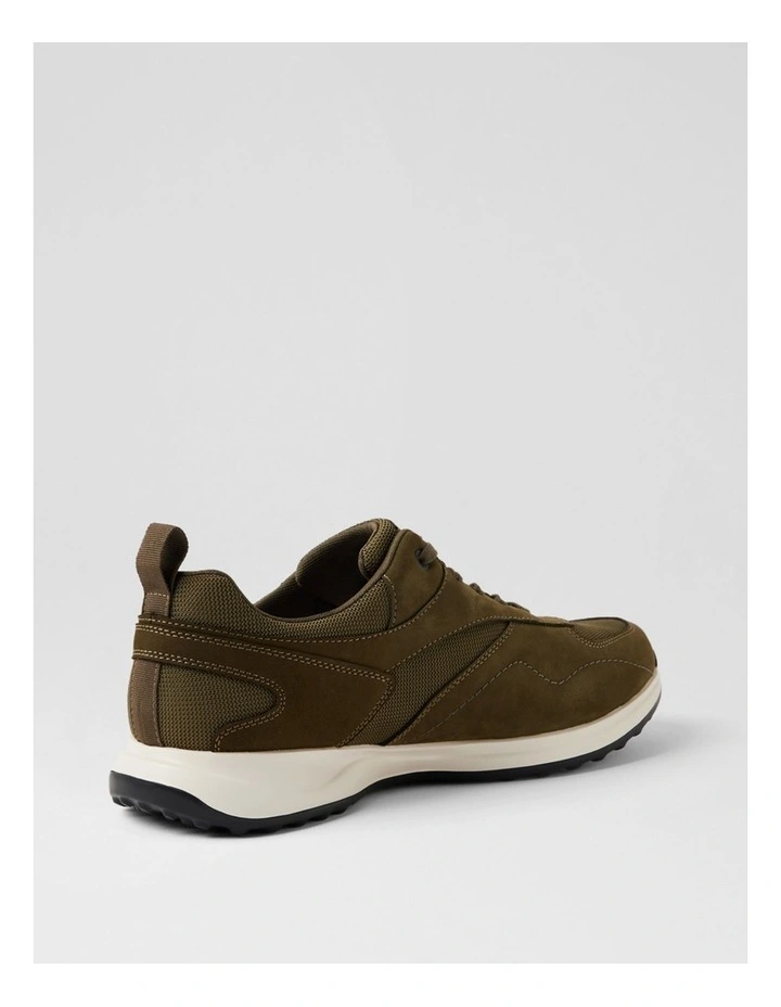 Harmont Olive Leather Sneakers image 3