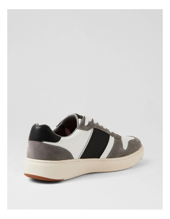 Colway White Grey Black Suede Sneakers image 3