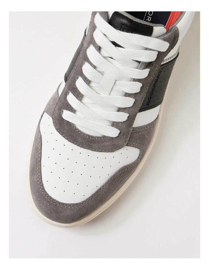 Colway White Grey Black Suede Sneakers image 4