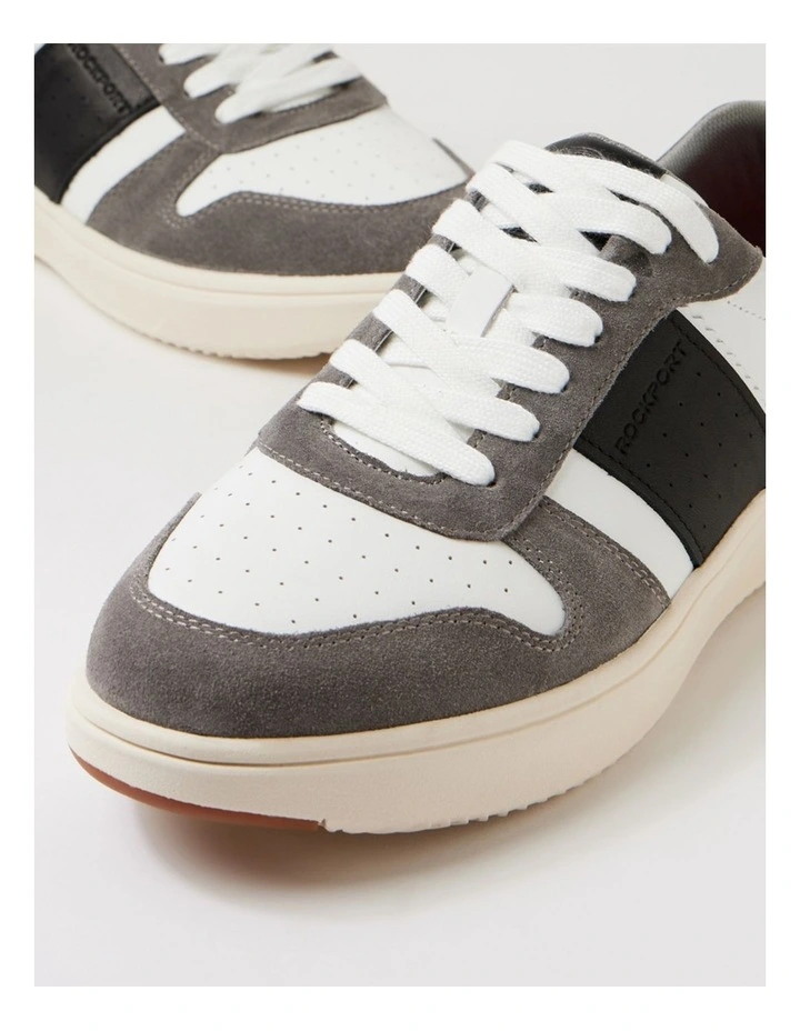Colway White Grey Black Suede Sneakers image 5
