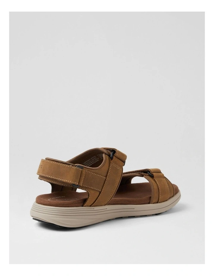 Hampton Taupe Crazyhorse Leather Sandals image 3
