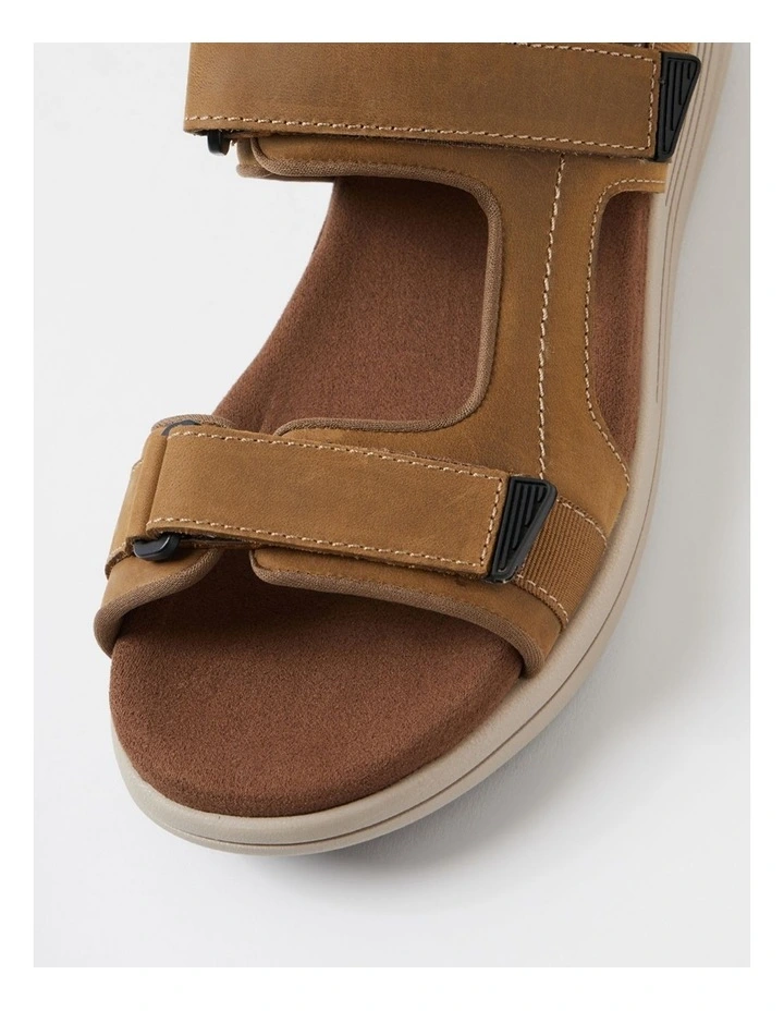 Hampton Taupe Crazyhorse Leather Sandals image 4