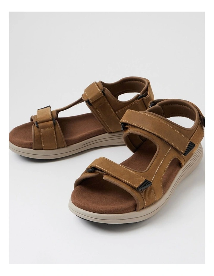 Hampton Taupe Crazyhorse Leather Sandals image 5